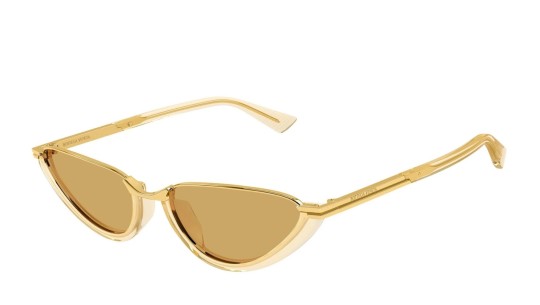 Occhiali da sole donna Luxury Bottega Veneta BV1346S 003 yellow yellow brown nuova collezione