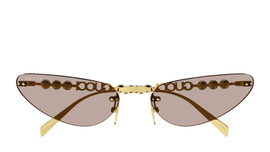 Occhiali da sole donna Luxury Gucci GG1920S 004 gold gold pink nuova collezione