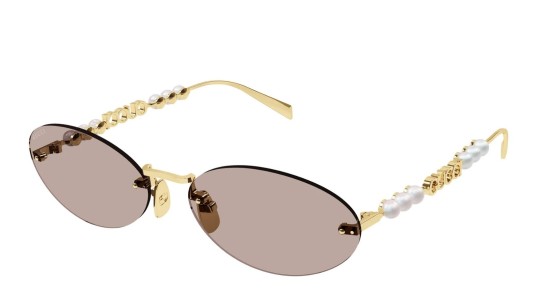 Occhiali da sole donna Luxury Gucci GG1922S 004 gold gold pink nuova collezione