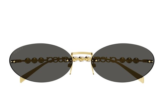 Occhiali da sole donna Luxury Gucci GG1922S 001 gold gold grey nuova collezione