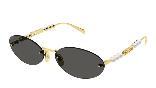 Occhiali da sole donna Luxury Gucci GG1922S 001 gold gold grey nuova collezione