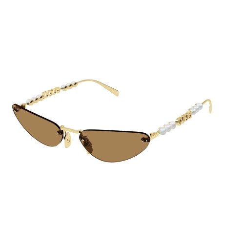 Occhiali da sole donna Luxury Gucci GG1920S 003 gold gold brown nuova collezione 2