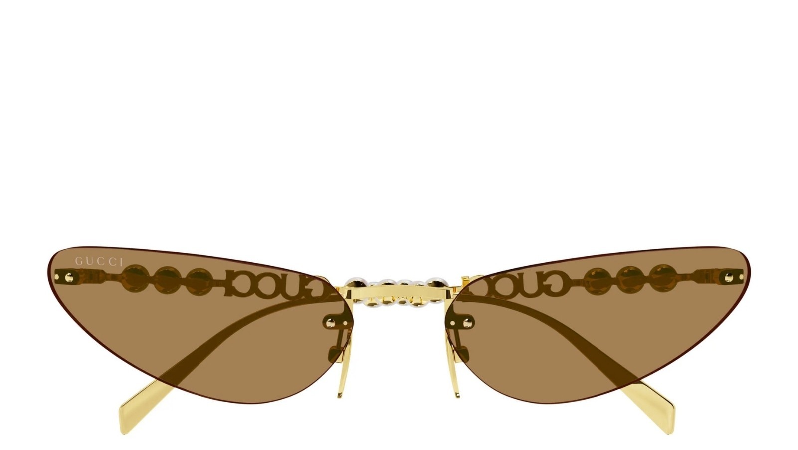 Occhiali da sole donna Luxury Gucci GG1920S 003 gold gold brown nuova collezione