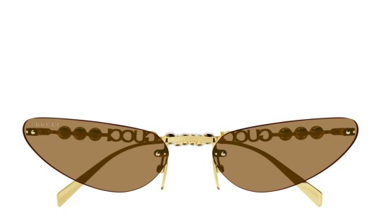 Occhiali da sole donna Luxury Gucci GG1920S 003 gold gold brown nuova collezione