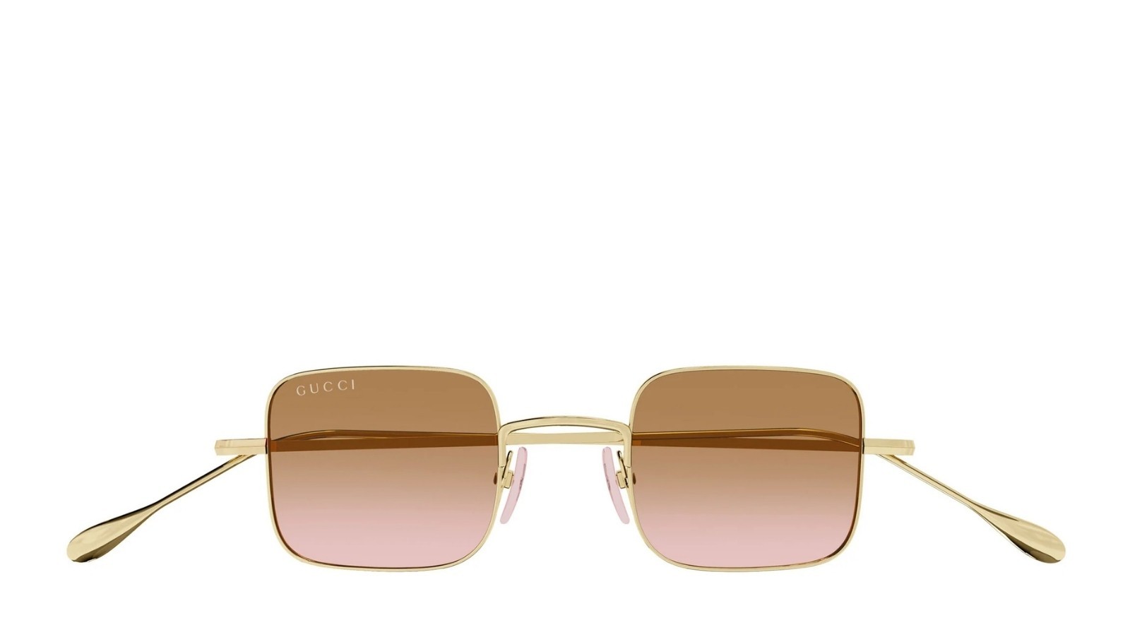 Occhiali da sole unisex Luxury Gucci GG1813S 004 gold gold orange nuova collezione