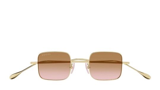 Occhiali da sole unisex Luxury Gucci GG1813S 004 gold gold orange nuova collezione Occhiali da sole unisex Luxury Gucci GG1813S 004 gold gold orange nuova collezione