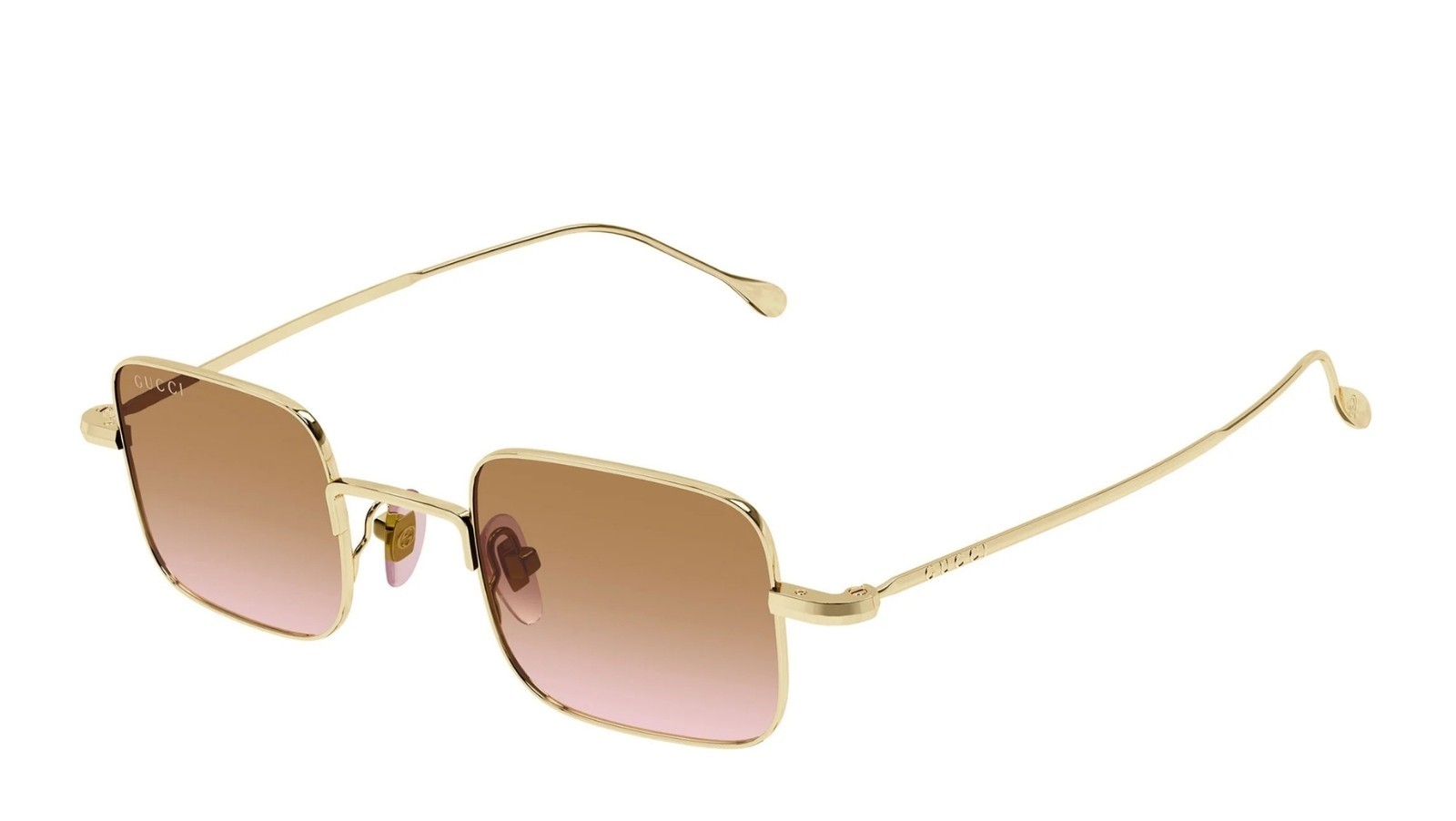 Occhiali da sole unisex Luxury Gucci GG1813S 004 gold gold orange nuova collezione