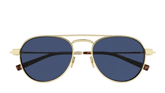 Occhiali da sole uomo Luxury Saint Laurent SL 708 005 gold gold blue nuova collezione