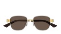 Bottega Veneta BV1380S 001 silver silver brown