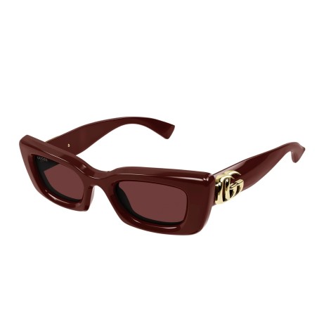 Occhiali da sole donna Luxury Gucci GG1827S 003 burgundy burgundy red nuova collezione 2