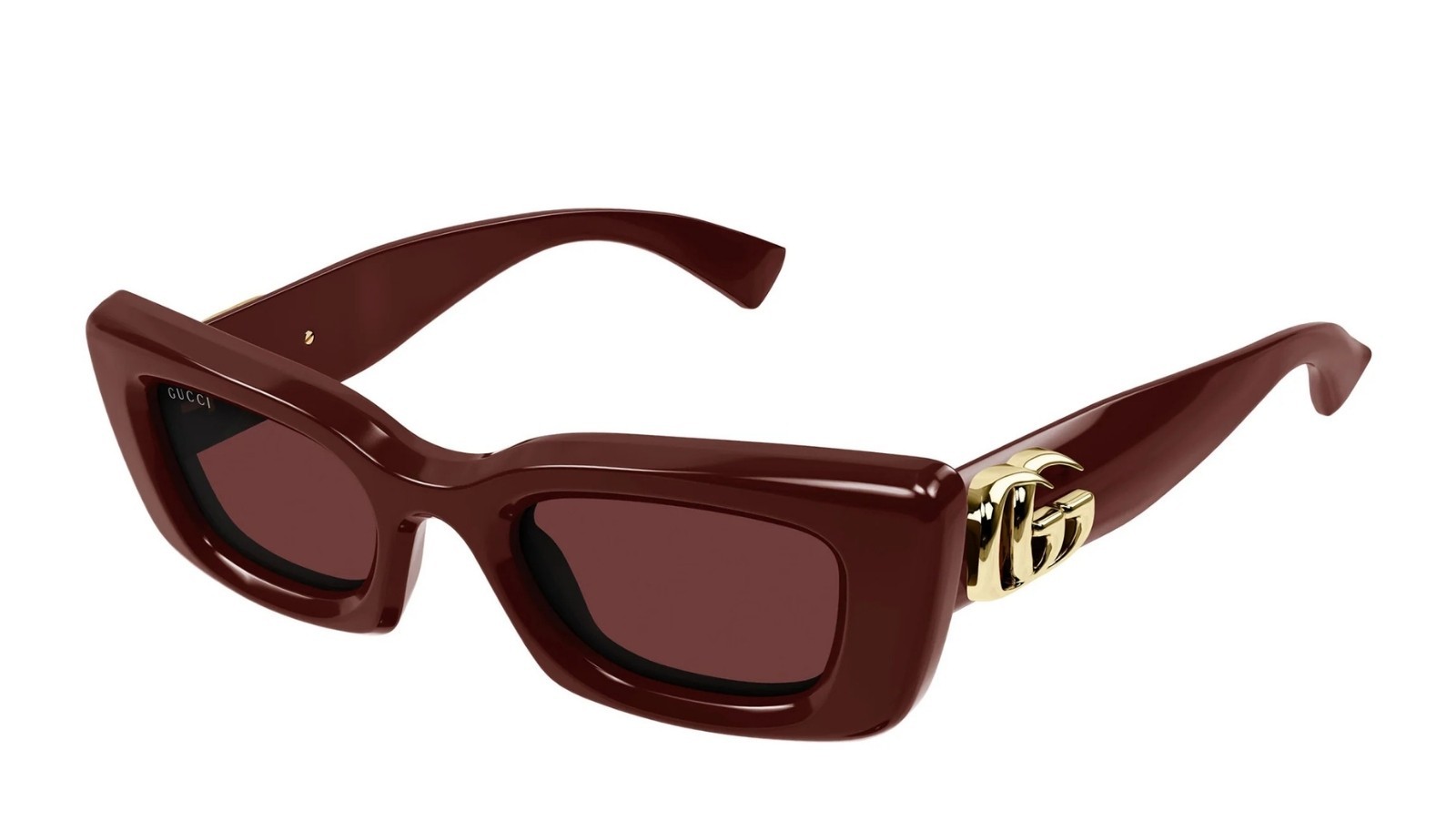 Occhiali da sole donna Luxury Gucci GG1827S 003 burgundy burgundy red nuova collezione