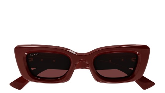 Occhiali da sole donna Luxury Gucci GG1827S 003 burgundy burgundy red nuova collezione