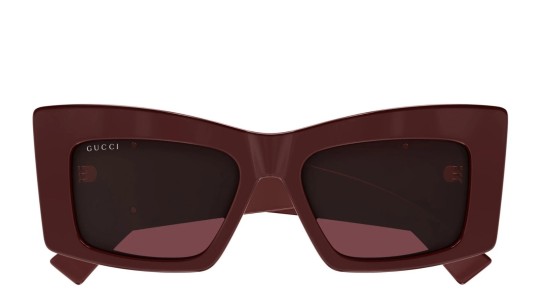 Occhiali da sole donna Luxury Gucci GG1842S 005 burgundy burgundy red nuova collezione