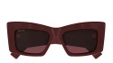 Occhiali da sole donna Luxury Gucci GG1842S 005 burgundy burgundy red nuova collezione