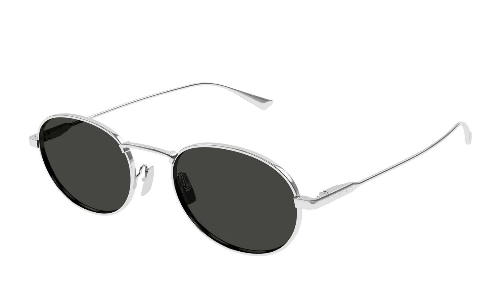 Occhiali da sole uomo Luxury Saint Laurent SL 799 002 silver silver grey nuova collezione