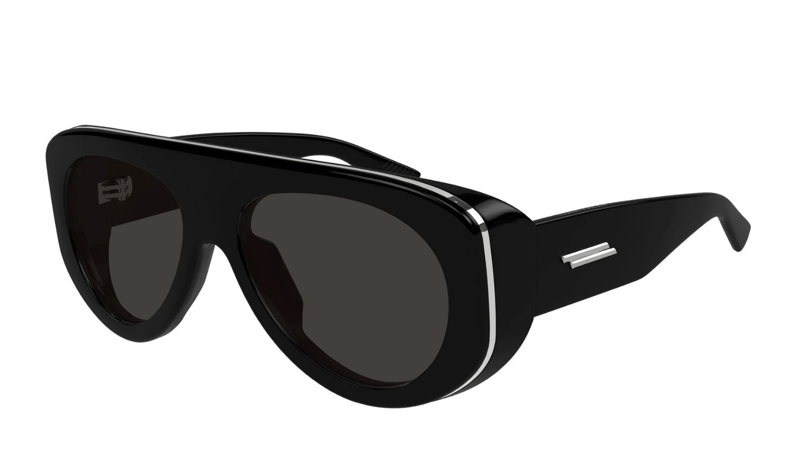 Occhiali da sole unisex Luxury Bottega Veneta BV1362S 001 black black grey nuova collezione