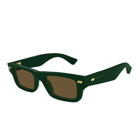 Occhiali da sole unisex Luxury Bottega Veneta BV1351S 005 green green brown nuova collezione 2