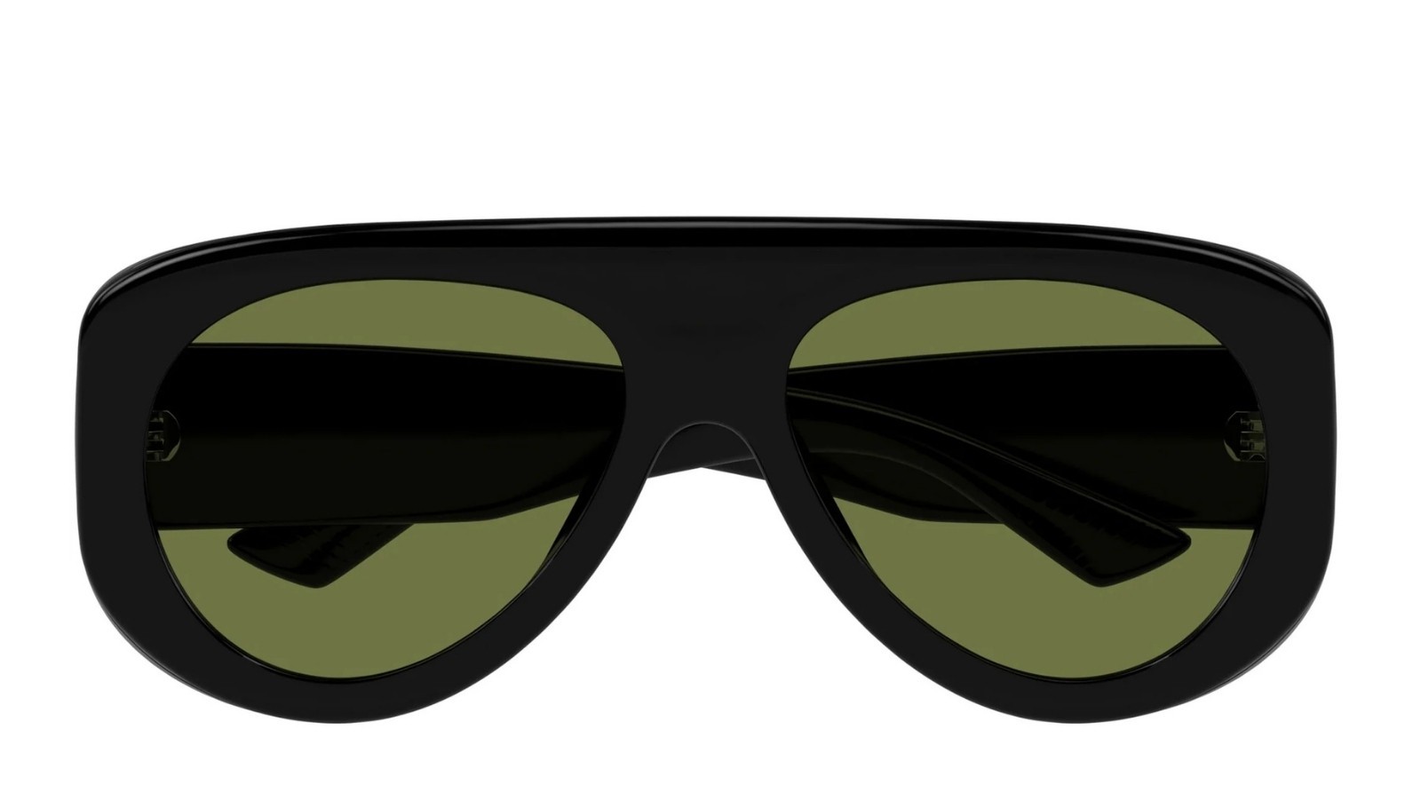 Occhiali da sole unisex Luxury Bottega Veneta BV1362S 006 black black green nuova collezione