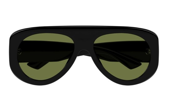 Occhiali da sole unisex Luxury Bottega Veneta BV1362S 006 black black green nuova collezione