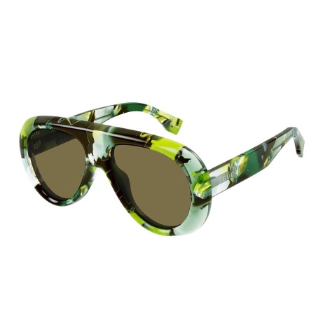 Occhiali da sole uomo Luxury Gucci GG1909S 002 green green brown nuova collezione 2