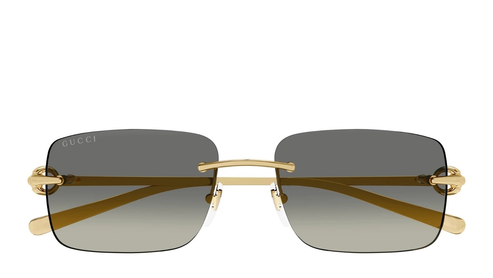 Occhiali da sole uomo Luxury Gucci GG1703S 005 gold gold grey nuova collezione