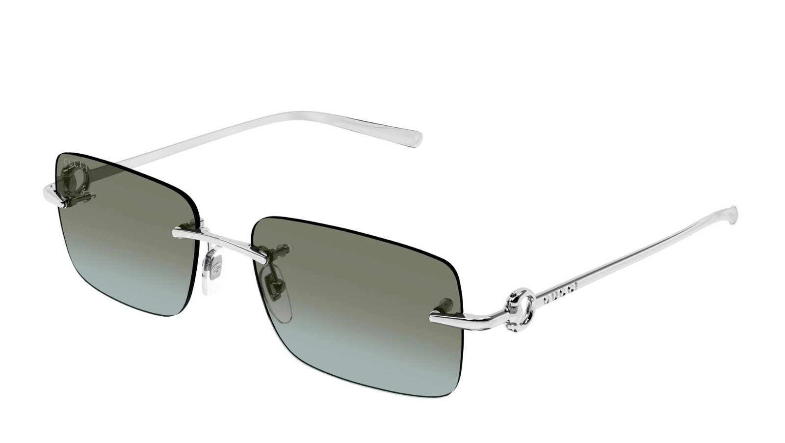 Occhiali da sole uomo Luxury Gucci GG1703S 007 silver silver brown nuova collezione