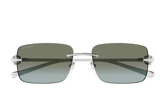 Occhiali da sole uomo Luxury Gucci GG1703S 007 silver silver brown nuova collezione