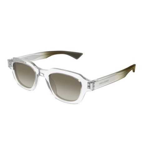 Occhiali da sole unisex Luxury Saint Laurent SL 791 004 crystal crystal green nuova collezione 2