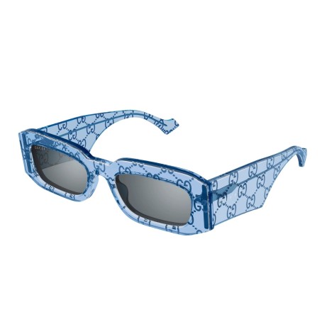 Occhiali da sole uomo Luxury Gucci GG1426S 006 light blue light blue nuova collezione 2