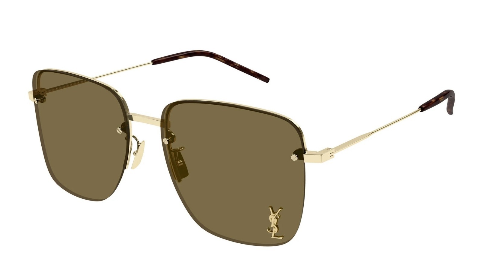 Occhiali da sole donna Luxury Saint Laurent SL 312 M 014 gold gold brown nuova collezione