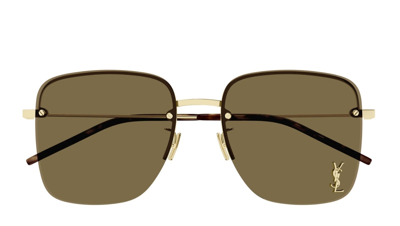 Occhiali da sole donna Luxury Saint Laurent SL 312 M 014 gold gold brown nuova collezione