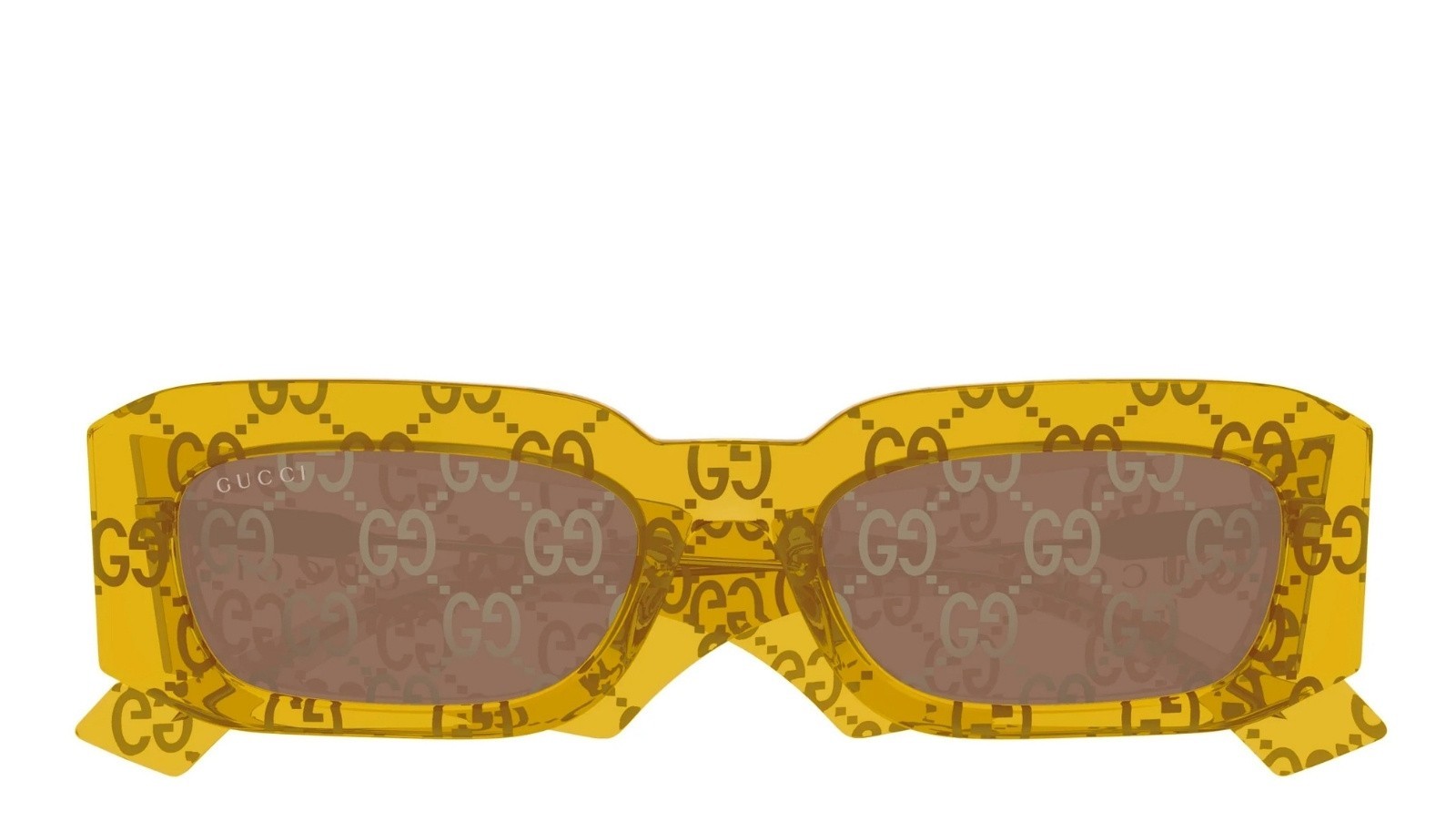 Occhiali da sole uomo Luxury Gucci GG1426S 007 yellow yellow brown nuova collezione