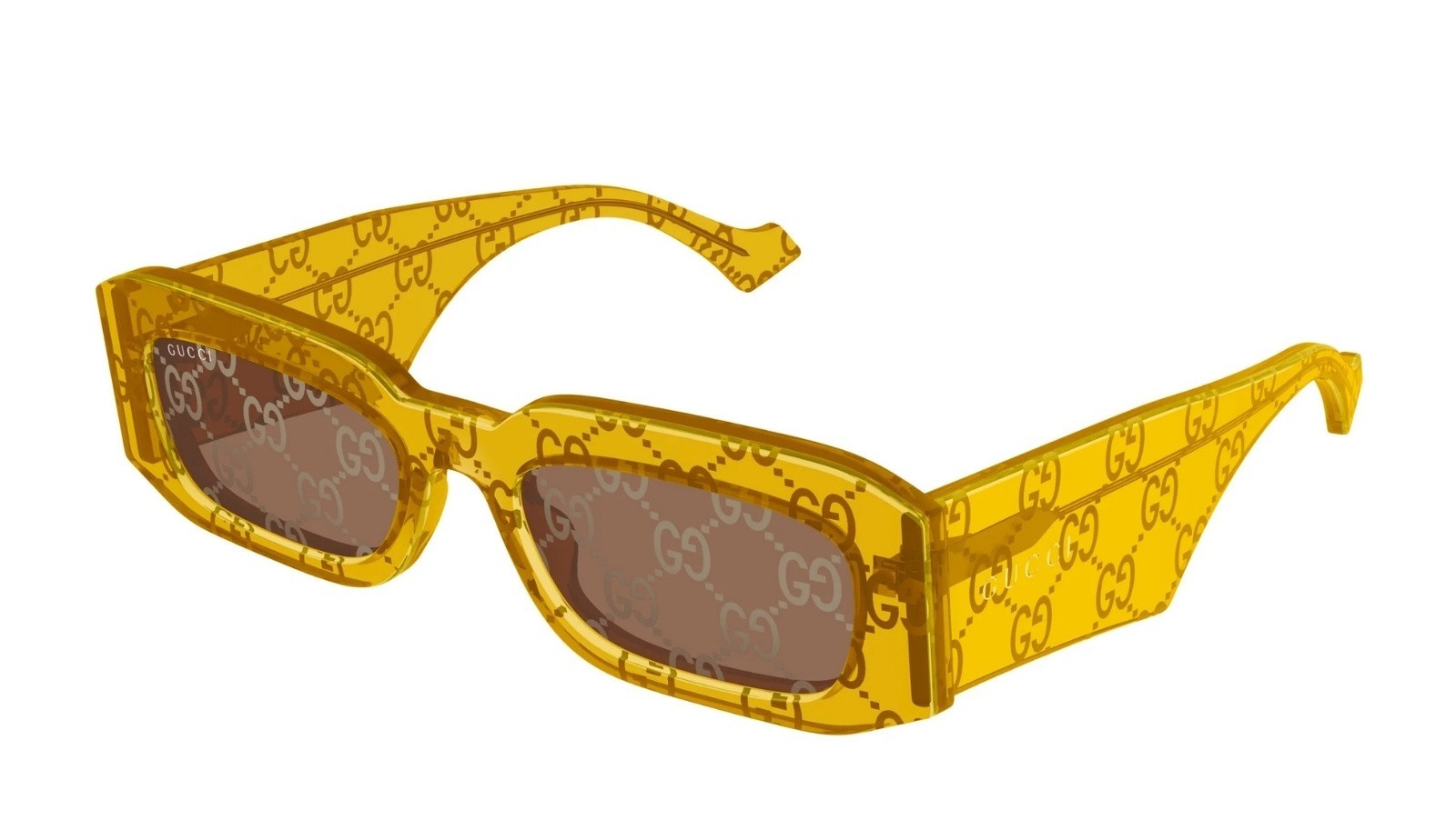 Occhiali da sole uomo Luxury Gucci GG1426S 007 yellow yellow brown nuova collezione