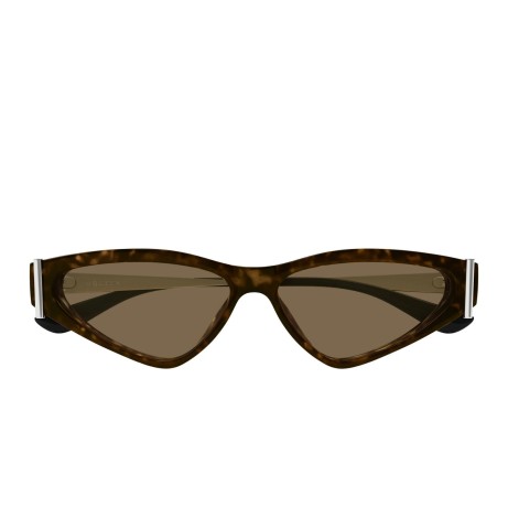 Alexander Mcqueen AM0493S 002 havana silver brown
