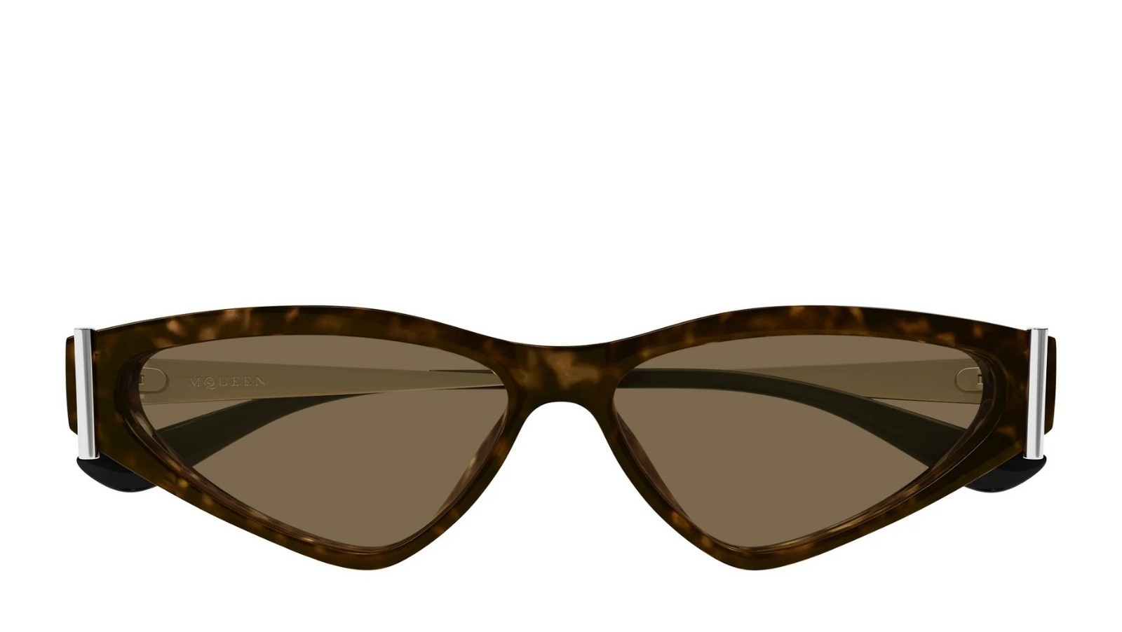 Occhiali da sole donna Luxury Alexander Mcqueen AM0493S 002 havana silver brown nuova collezione