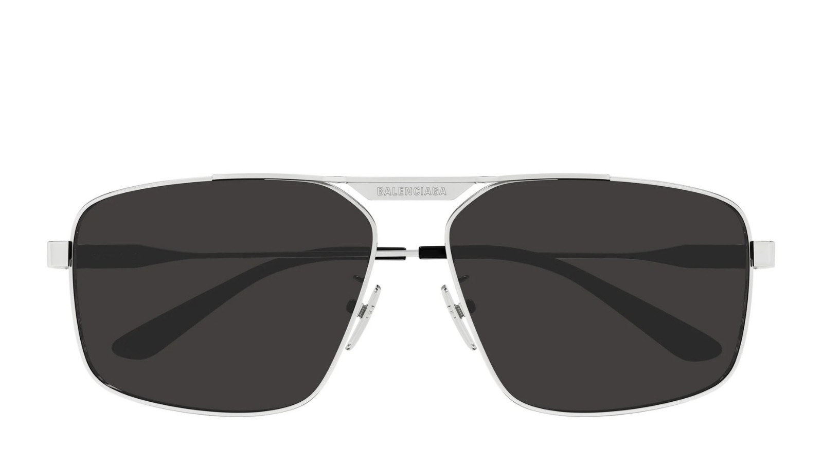 Occhiali da sole uomo Luxury Balenciaga BB0418SK 002 silver silver grey nuova collezione