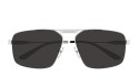 Occhiali da sole uomo Luxury Balenciaga BB0418SK 002 silver silver grey nuova collezione