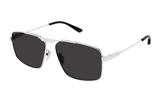 Occhiali da sole uomo Luxury Balenciaga BB0418SK 002 silver silver grey nuova collezione