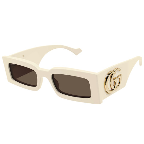 Occhiali da sole donna Luxury Gucci GG1425S ivory brown (004) nuova collezione 2