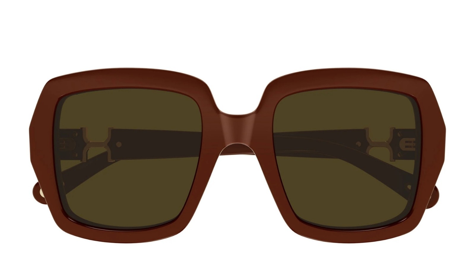 Occhiali da sole donna Luxury Chloé CH0301S 004 burgundy burgundy bro nuova collezione