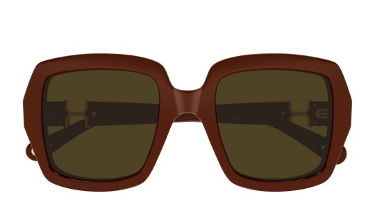 Occhiali da sole donna Luxury Chloé CH0301S 004 burgundy burgundy bro nuova collezione