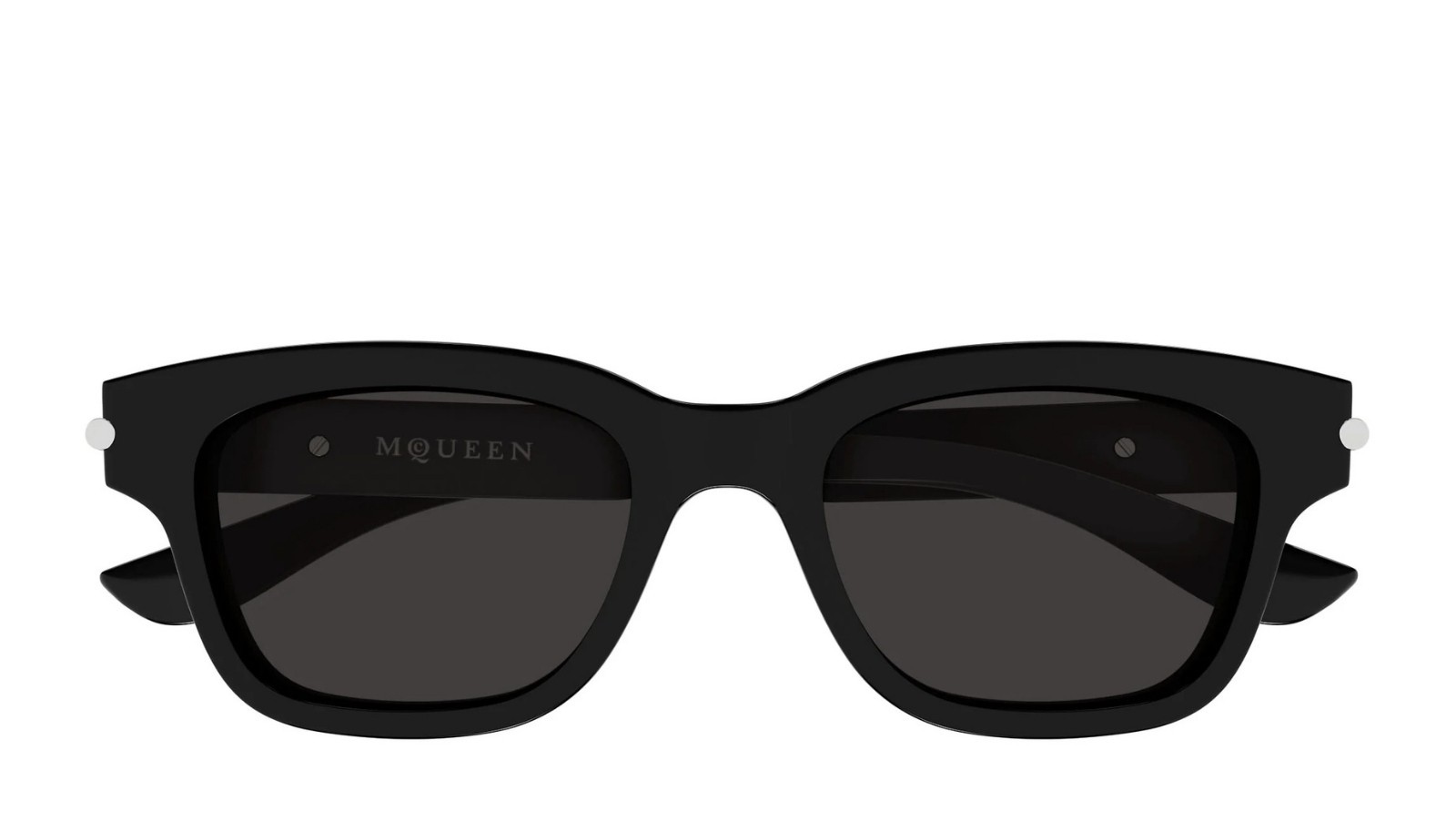 Occhiali da sole unisex Luxury Alexander Mcqueen AM0497S 001 black black grey nuova collezione