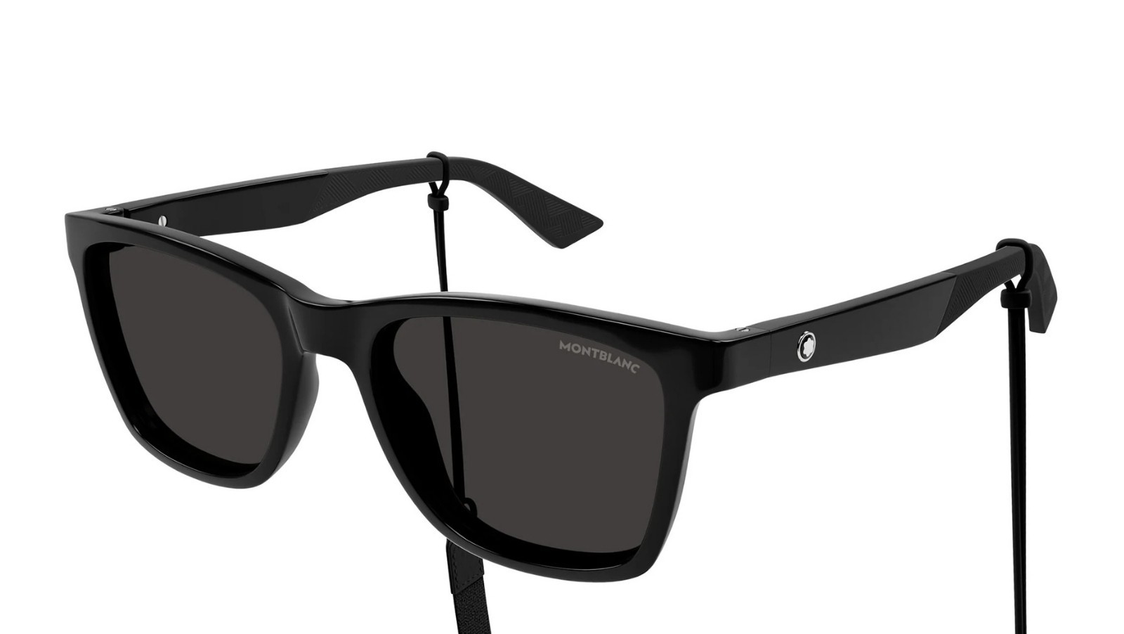 Occhiali da sole uomo Luxury Montblanc MB0399S 006 black black grey nuova collezione