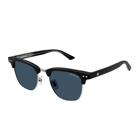 Occhiali da sole uomo Luxury Montblanc MB0382S 002 black black blue nuova collezione 2