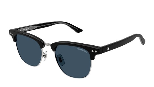 Occhiali da sole uomo Luxury Montblanc MB0382S 002 black black blue nuova collezione