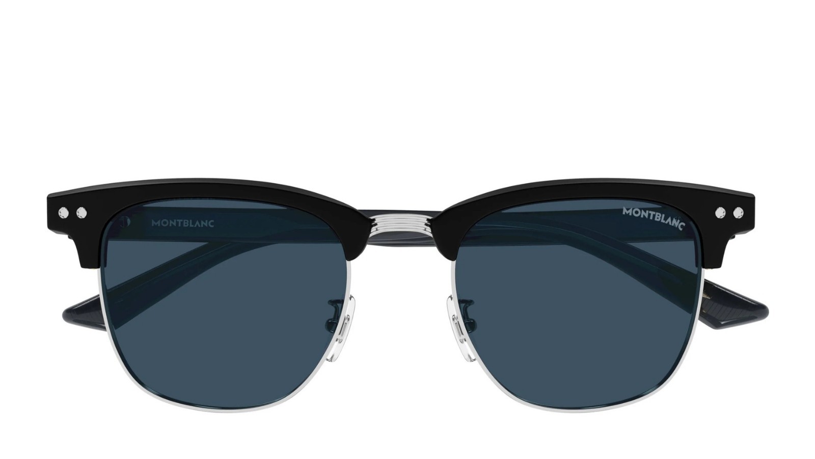 Occhiali da sole uomo Luxury Montblanc MB0382S 002 black black blue nuova collezione