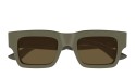 Occhiali da sole uomo Luxury Alexander Mcqueen AM0508S 003 brown brown brown nuova collezione