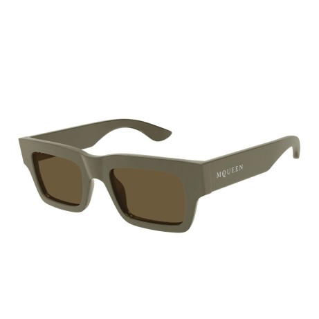 Occhiali da sole uomo Luxury Alexander Mcqueen AM0508S 003 brown brown brown nuova collezione 2