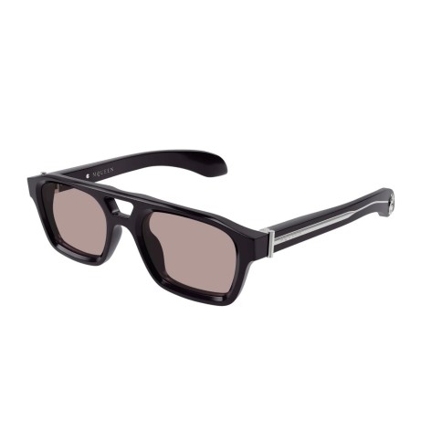 Occhiali da sole uomo Luxury Alexander Mcqueen AM0505S 004 violet violet brown nuova collezione 2