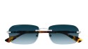 Occhiali da sole uomo Luxury Gucci GG1221S 007 silver havana blue nuova collezione